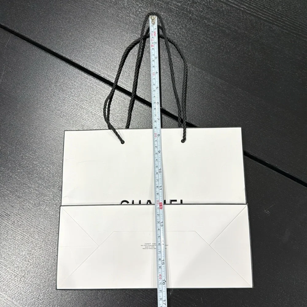 Chanel Classic White Shopping Gift Display Bag